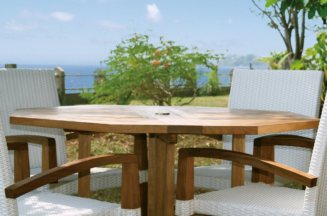 Gateleg Octagonal Dining Table SAVANA - Aloha Sofa