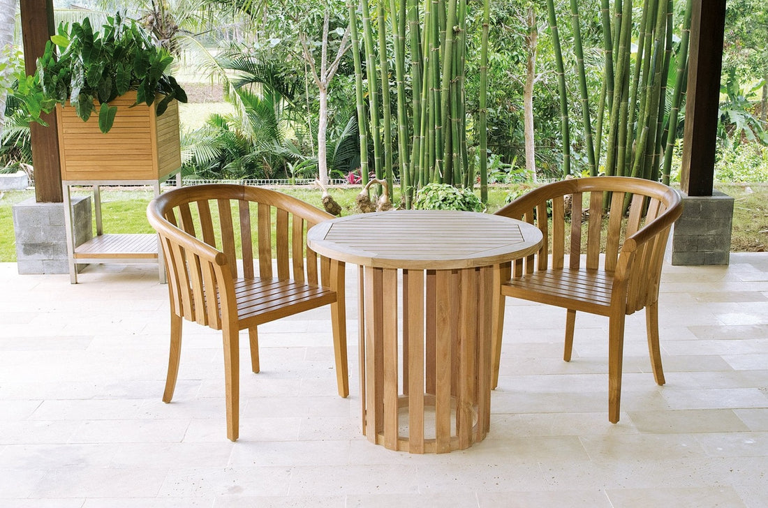 Round Single Leg Dining Table Georgetown - Aloha Sofa