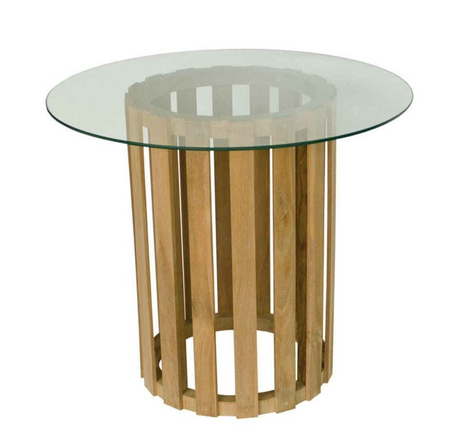 Glass Top Round Dining Table Georgetown - Aloha Sofa