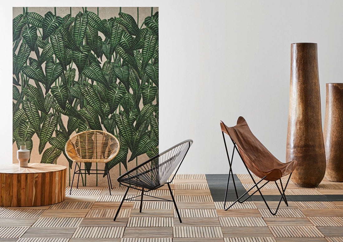 Teak garden tile Decor | Aloha Sofa