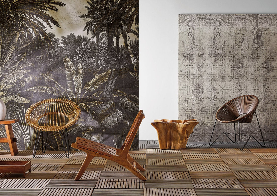 Teak garden tile Decor | Aloha Sofa