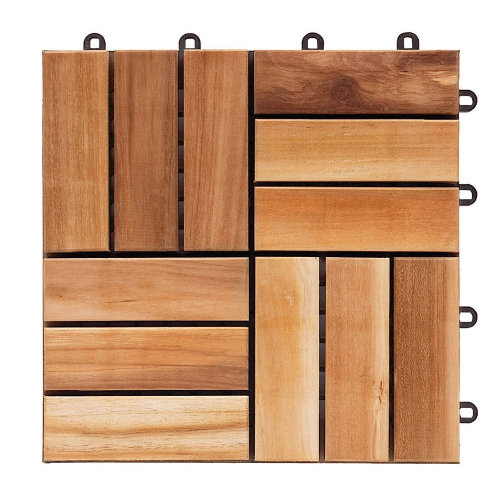 Teak garden tile with PVC backing system Decor | Aloha Sofa