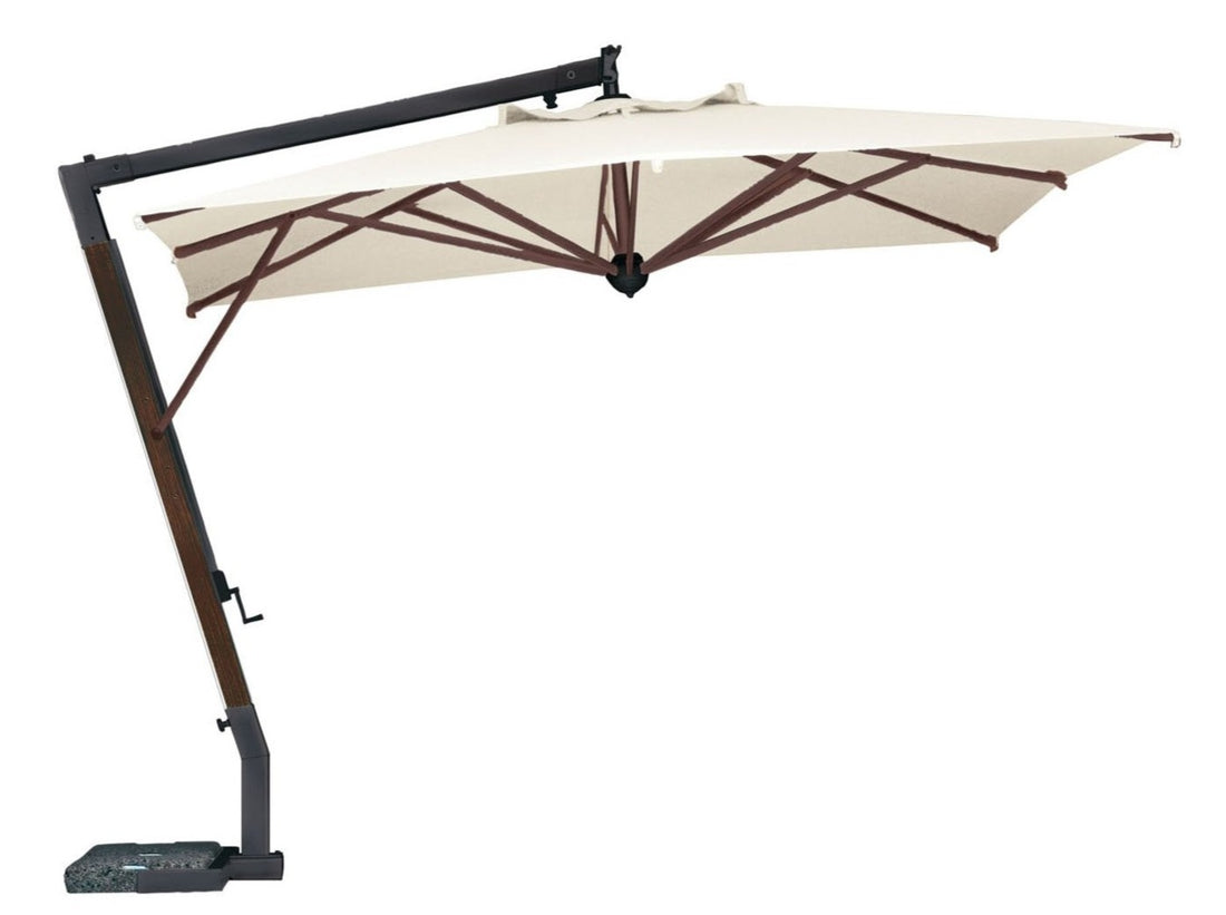  Rectangular Wooden Parasol Ombrelloni - Aloha Sofa