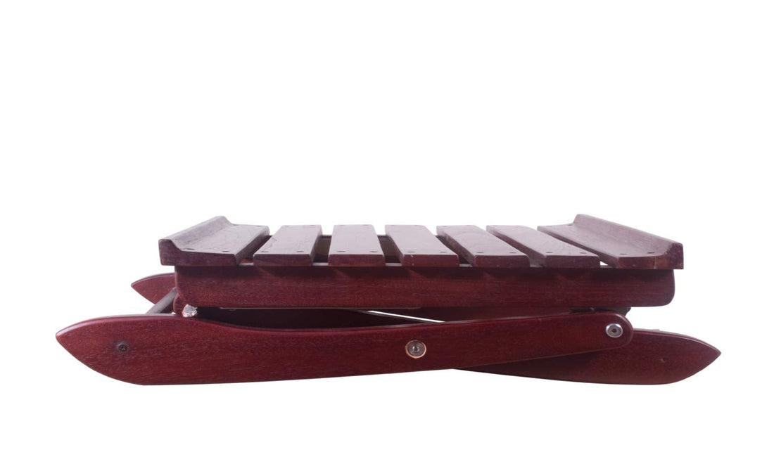 Wooden table in a foldable design