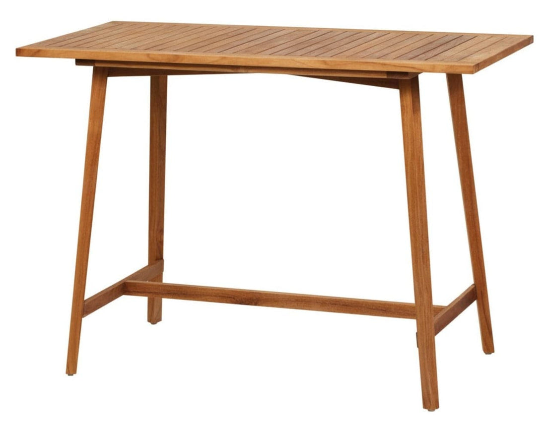 A rectangular wooden bar table with a simple, modern design, featuring a self-healing honeycomb structure.