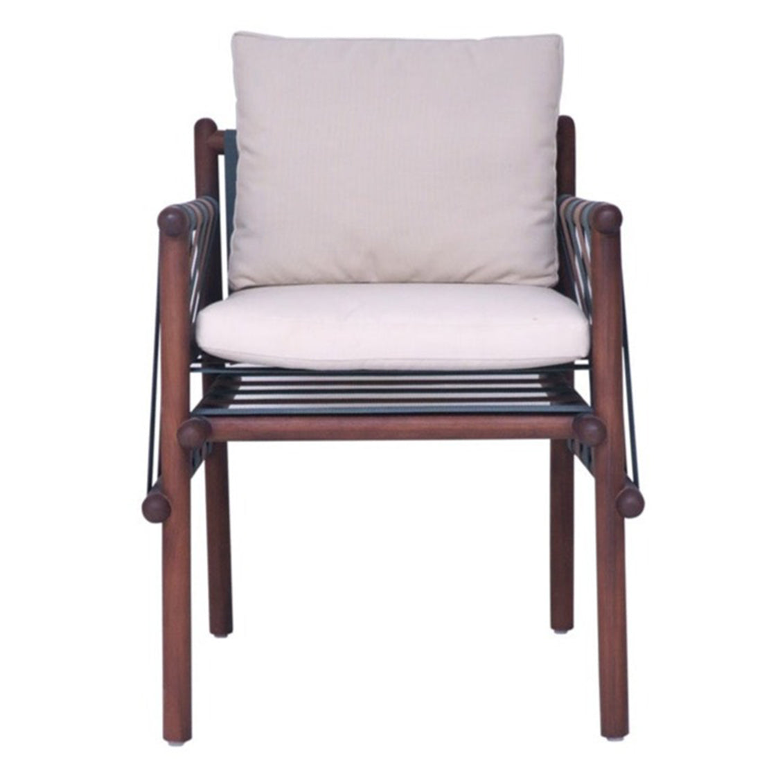 Wooden dining chair from the Lignes Collection with oil and wax finish
