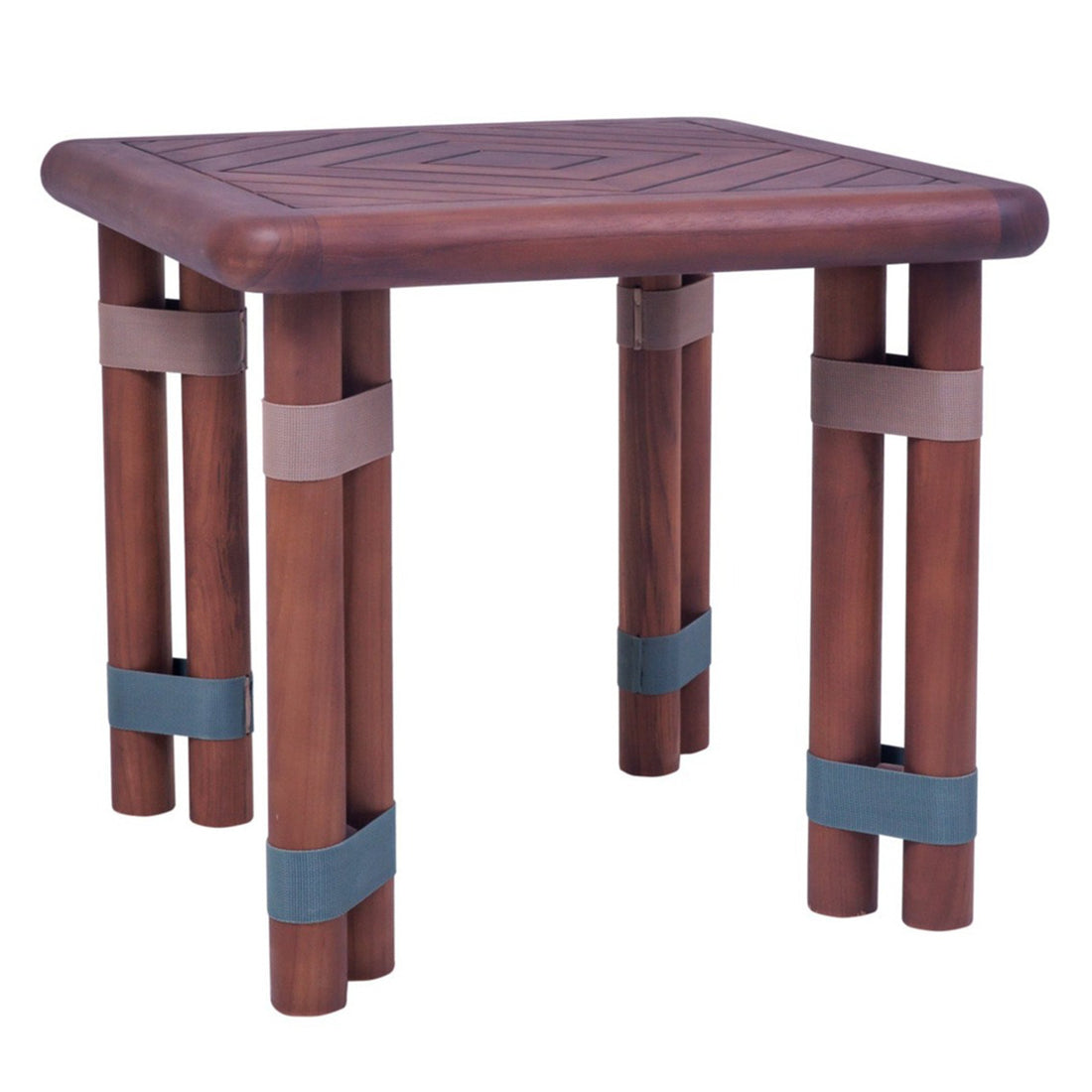 Wooden side table from the Lignes Collection with oil and wax finish