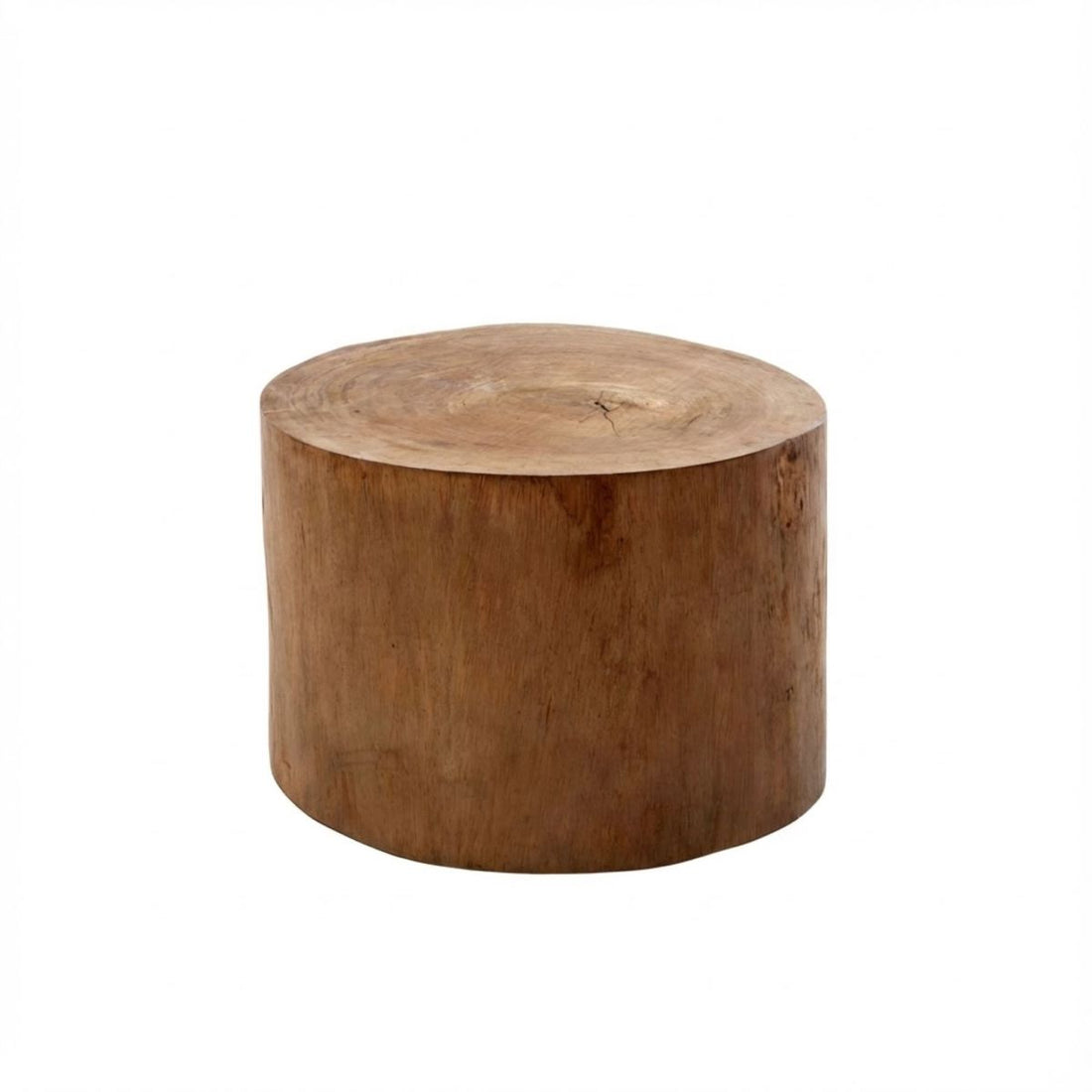 Wooden cylindrical side table