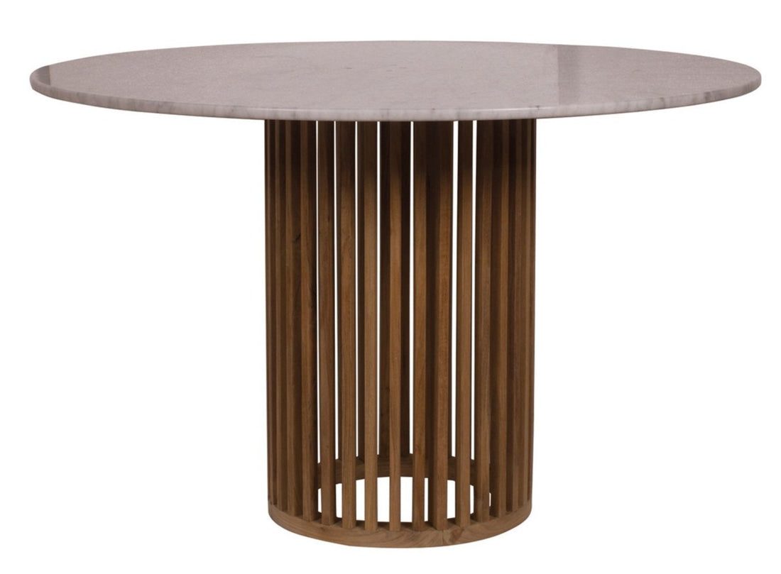 Marble Top Round Dining Table CODE - Aloha Sofa