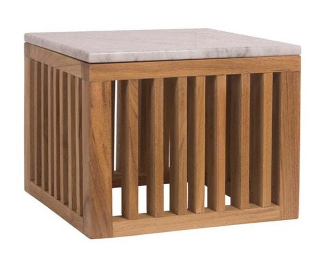Marble Top Square Side Table CODE - Aloha Sofa