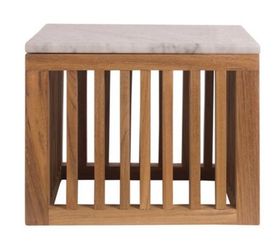 Marble Top Square Side Table CODE - Aloha Sofa