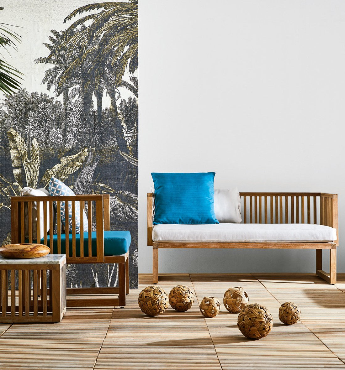 Marble Top Square Side Table Code - Aloha Sofa