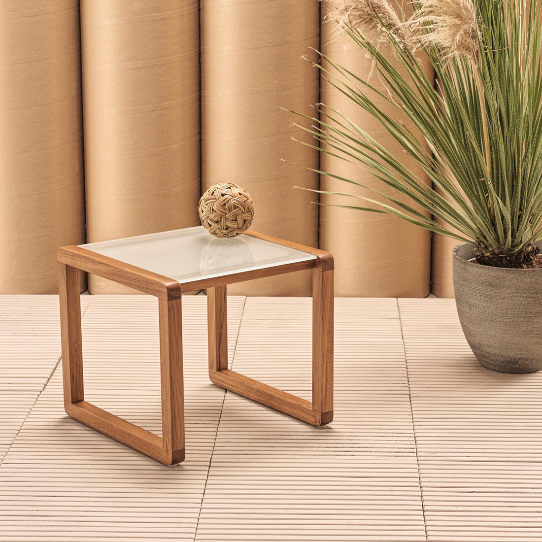 Square Side Table Dual - Aloha Sofa