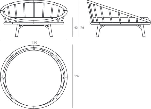 Round Daybed Ring - Aloha Sofa